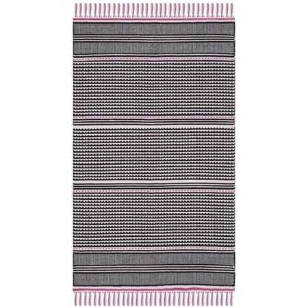 Safavieh 3 x 5 ft. Small Rectangle Montauk Hand Woven Rug, Pink and Multi Color MTK607P-3